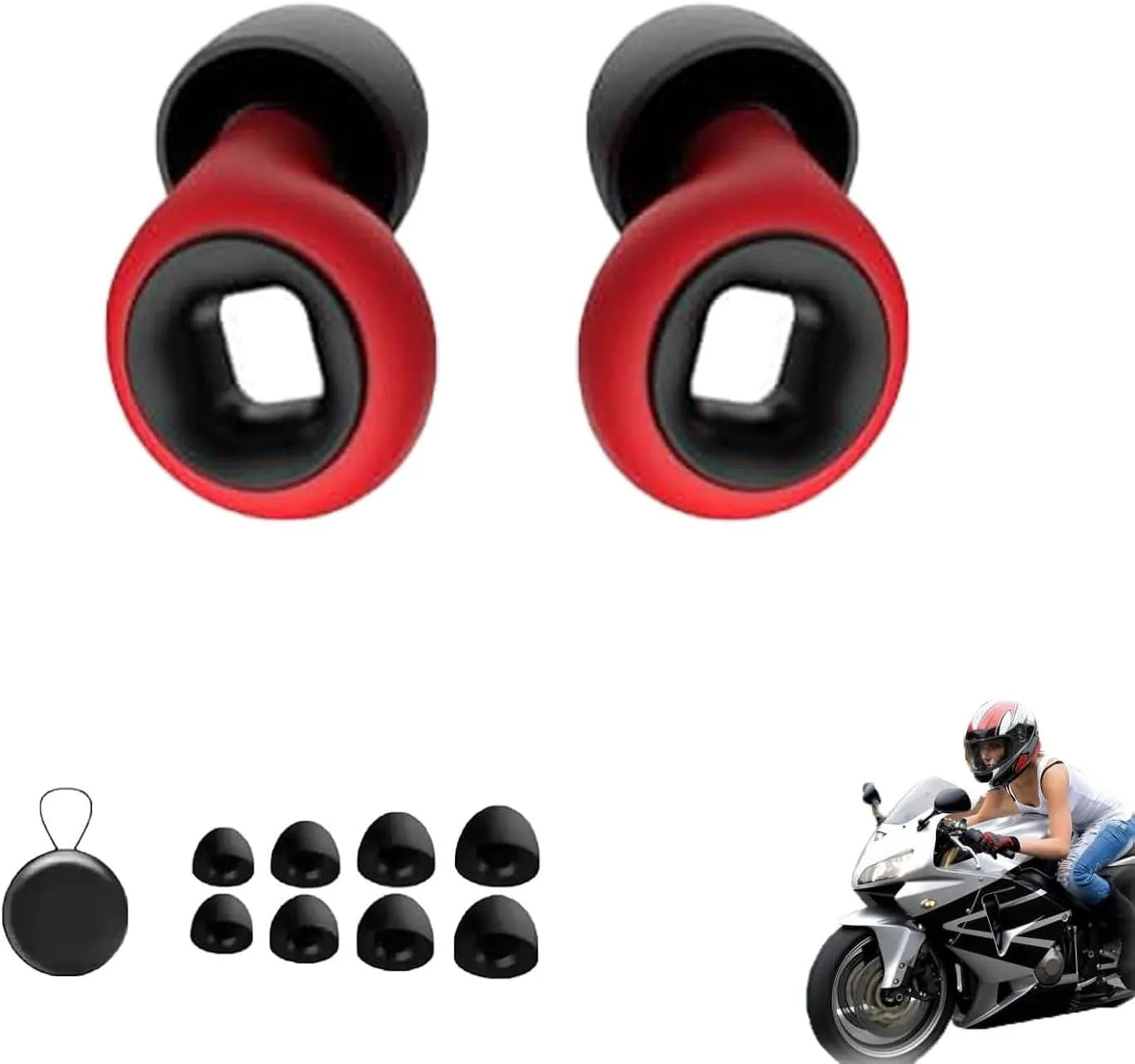 Motorcycle Earplugs, 32db Soft Reusable Earplugs For Motorcycles, Suitable For Traveling, Working Earplugs