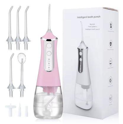Oral Irrigator Dental Water Flosser Portable Dental Water Jet 300ML Water Flosser for Teeth Mouth Washing Machine Teeth Cleaner