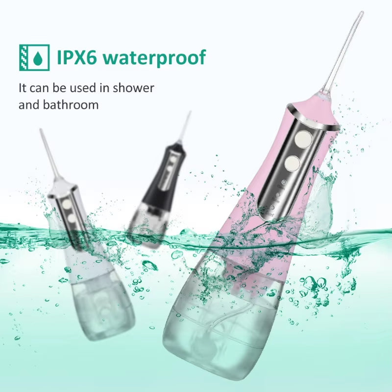 Oral Irrigator Dental Water Flosser Portable Dental Water Jet 300ML Water Flosser for Teeth Mouth Washing Machine Teeth Cleaner