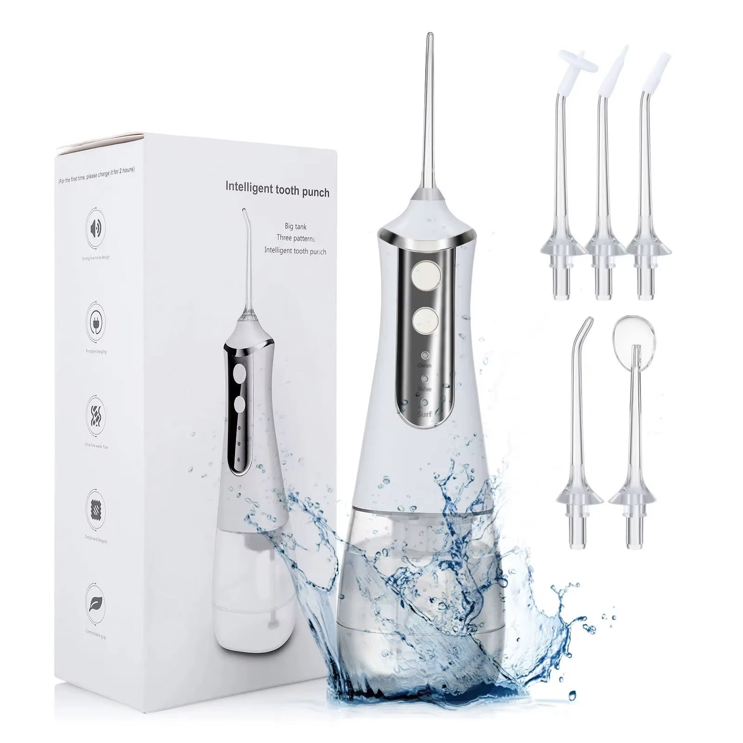 Oral Irrigator Dental Water Flosser Portable Dental Water Jet 300ML Water Flosser for Teeth Mouth Washing Machine Teeth Cleaner