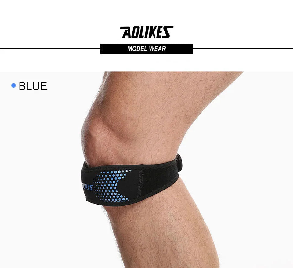 AOLIKES 1PCS Patella Tendon Knee Straps, Knee Brace Knee Support Patellar Stabilizer for Running Hiking Tennis Jumping Arthritis