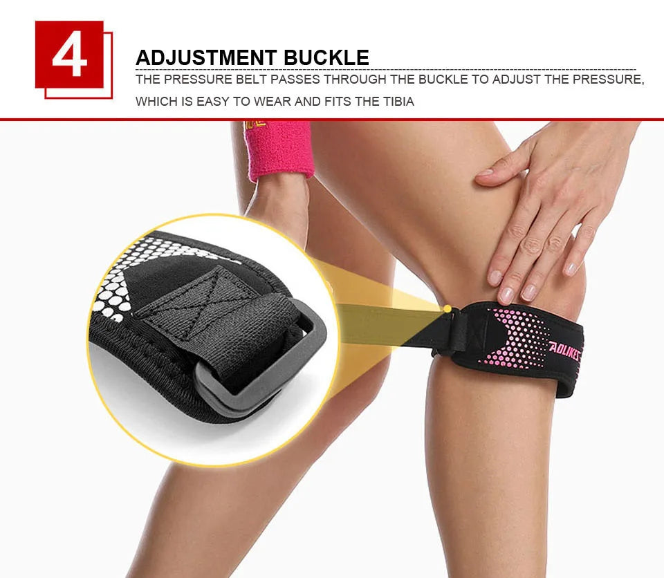 AOLIKES 1PCS Patella Tendon Knee Straps, Knee Brace Knee Support Patellar Stabilizer for Running Hiking Tennis Jumping Arthritis