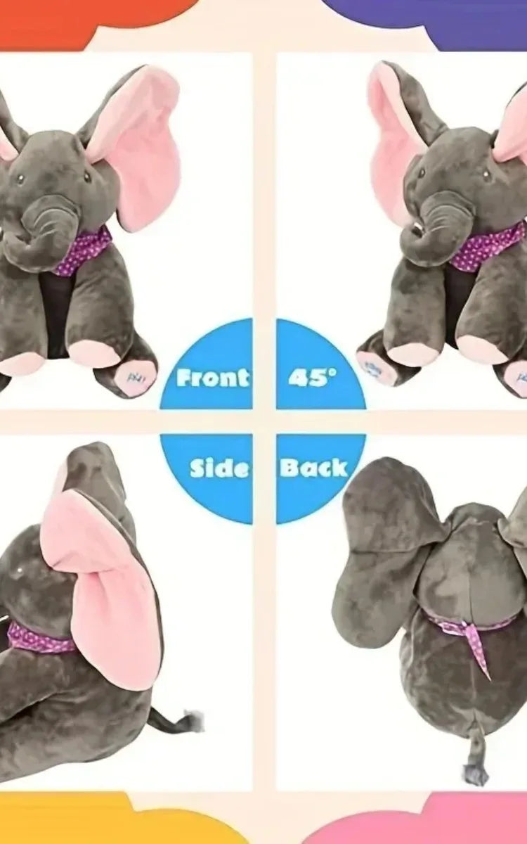 Animated Elephant Toys Plush Singing Elephant with Ears Moving Electric Plush Toy Cute Elephant Stuffed Animal Toy for Baby Gift