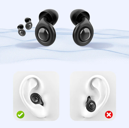 Anti-noise Earplugs Silicone Ear Plug Noise Cancelling for Sleep Anti Snoring Motorcycle Earplug Noise Insulation Ear Protectors