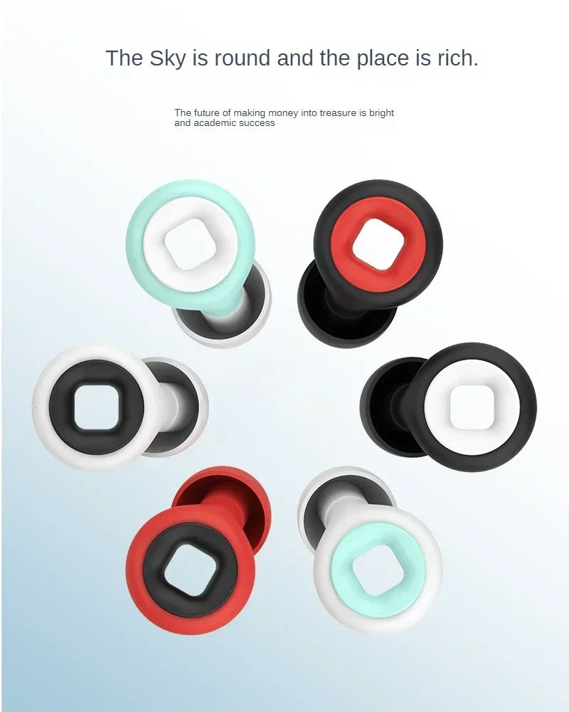 1-16Pairs Sleep Soundproof Earplugs Motorcycle Noise Reduction Earplugs Anti-noise Mute Earplugs Motorcycle Equipment