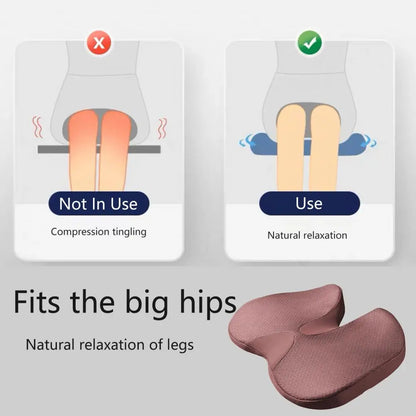 Car Seat Cushion Coccyx Support Cushion Comfortable Ergonomic Seat Cushions for Work Driving Office Relieve Pressure Improve