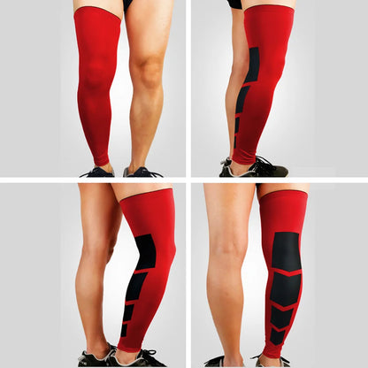 Leg Compression Sleeves, Full Leg Sleeve Long Knee Brace Knee Support Protect Basketball Football Volleyball Cycling Men Women