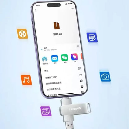 Lenovo 16TB 4TB Pen Drive USB3.1 280MB/s GDPR 2TB 1TB Flash Drive USB3.2 320MB/s U Disk 300MB/s Business Fingerprint Secure