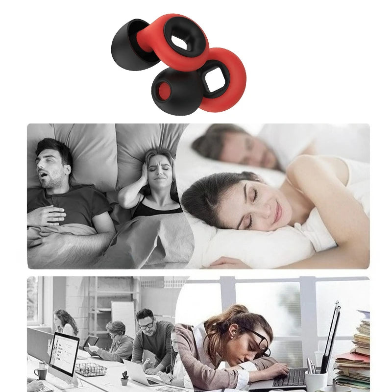 1-16Pairs Sleep Soundproof Earplugs Motorcycle Noise Reduction Earplugs Anti-noise Mute Earplugs Motorcycle Equipment