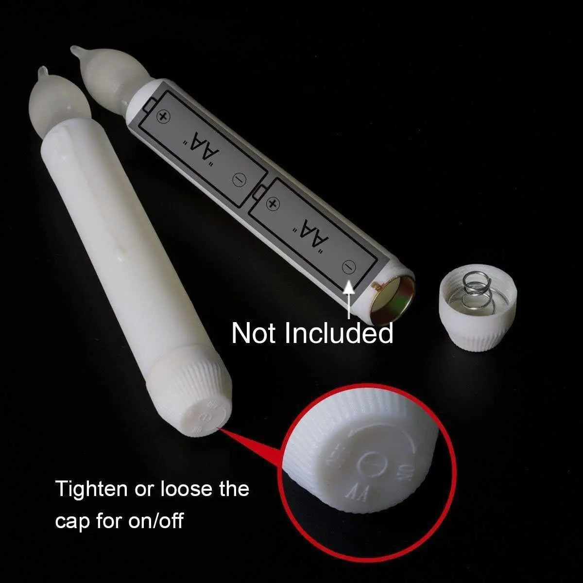 Halloween Decorations - Floating Candles with Wand 12 Pcs Flameless Candles with Warm Light Flickering Christmas Decoration