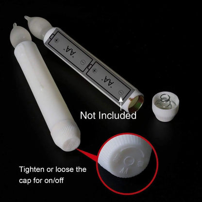 Halloween Decorations - Floating Candles with Wand 12 Pcs Flameless Candles with Warm Light Flickering Christmas Decoration