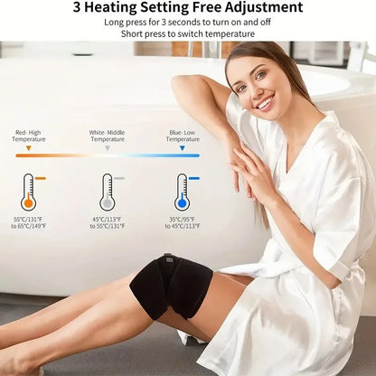 Electric Knee Heating Pad Heated Knee Brace Support for Arthritis Joint Old Cold Leg Knee Warmer