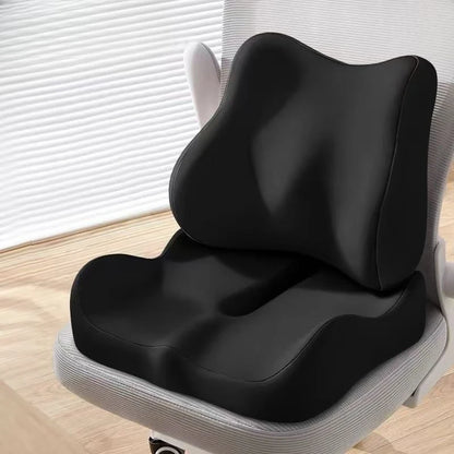 Thickened and hollowed-out seat cushion for hip and waist protection,lumbar support for the seat,comfortable for long-term sit