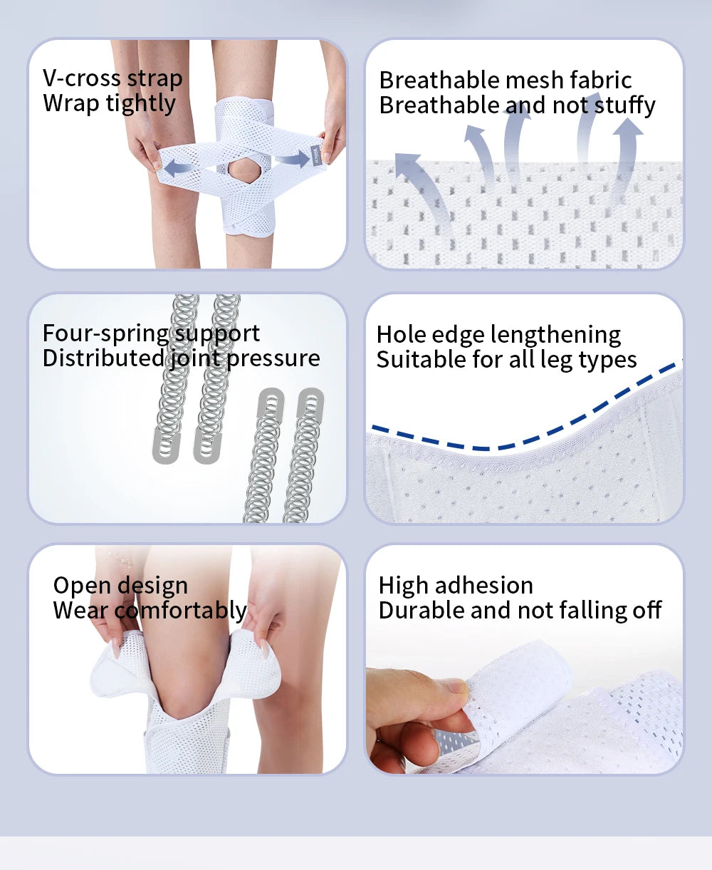 1PC Sports Kneepad Men Women Pressurized Elastic Knee Pads Arthritis Joints Protector Fitness Gear Volleyball Brace Protector