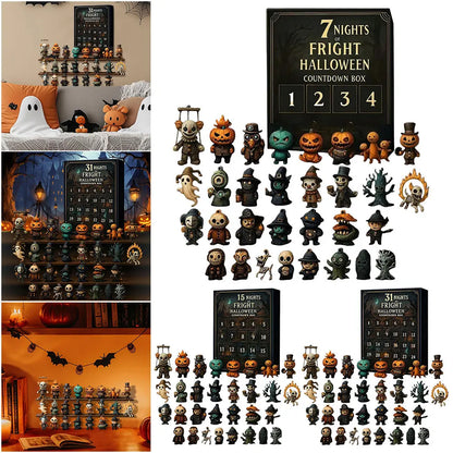 31 Nights of Fright 2025 Halloween Advent Calendar Gift Set with Figurines Scary Countdown Box for Boys Girls Teens