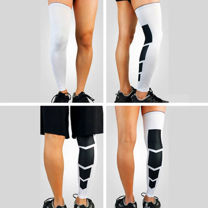 Leg Compression Sleeves, Full Leg Sleeve Long Knee Brace Knee Support Protect Basketball Football Volleyball Cycling Men Women