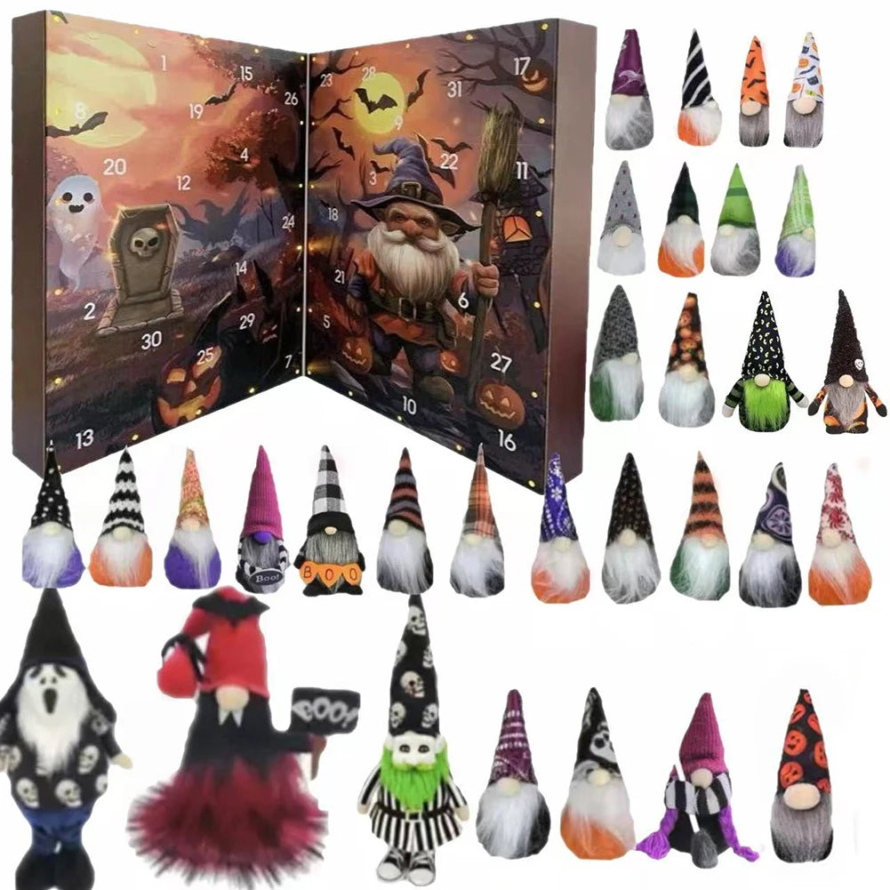 31 Nights of Fright 2025 Halloween Advent Calendar Gift Set with Figurines Scary Countdown Box for Boys Girls Teens