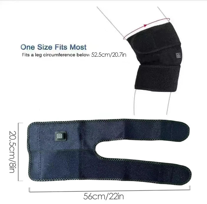 Electric Knee Heating Pad Heated Knee Brace Support for Arthritis Joint Old Cold Leg Knee Warmer