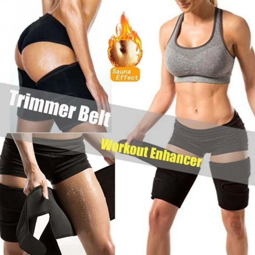 Slimming Leg Shaper Sauna Sweat Thigh Trimmers Warmer Slender Shaping Legs Belt Fat Burning Wraps Thermo Neoprene Compress Belt