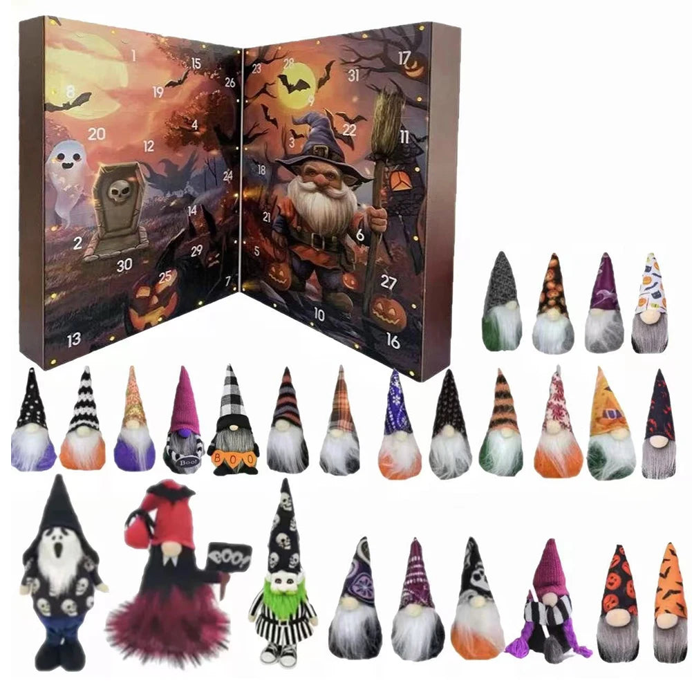 31 Nights of Fright 2025 Halloween Advent Calendar Gift Set with Figurines Scary Countdown Box for Boys Girls Teens