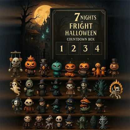 31 Nights of Fright 2025 Halloween Advent Calendar Gift Set with Figurines Scary Countdown Box for Boys Girls Teens