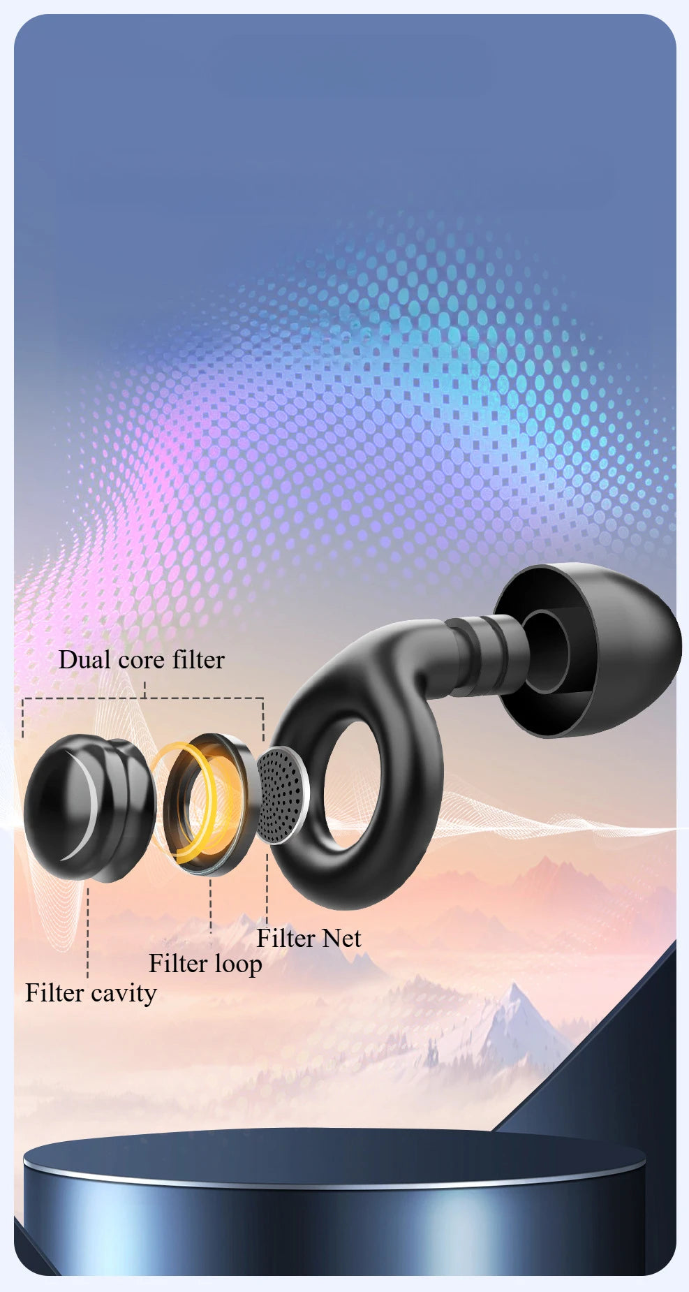 Anti-noise Earplugs Silicone Ear Plug Noise Cancelling for Sleep Anti Snoring Motorcycle Earplug Noise Insulation Ear Protectors