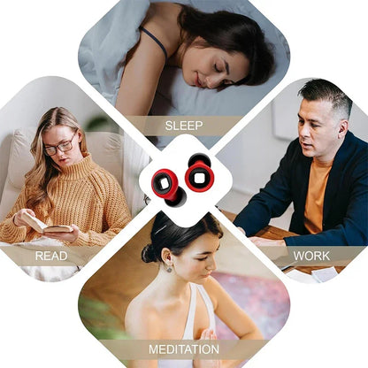 1-16Pairs Sleep Soundproof Earplugs Motorcycle Noise Reduction Earplugs Anti-noise Mute Earplugs Motorcycle Equipment