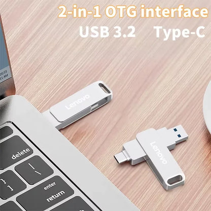 Lenovo 16TB 4TB Pen Drive USB3.1 280MB/s GDPR 2TB 1TB Flash Drive USB3.2 320MB/s U Disk 300MB/s Business Fingerprint Secure