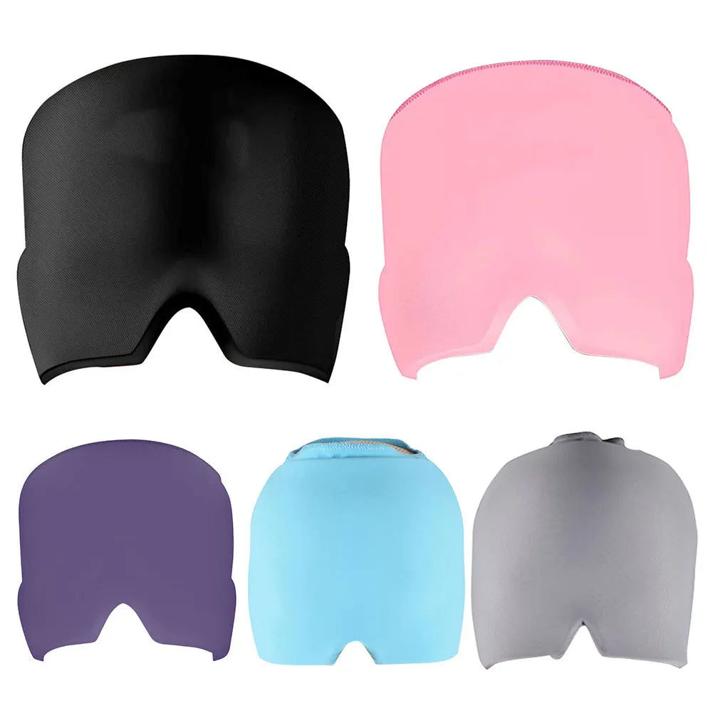 Migraine Ice Head Wrap Reusable Migraine Relief Hat Flexible Comfortable Cooling Hat for Sinus Headache Puffy Eyes
