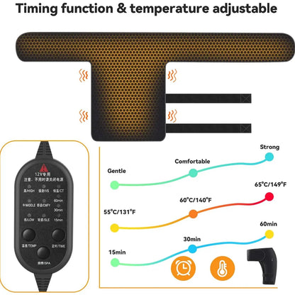 Electric Heated Hip Brace Adjustable Support Wrap for Men & Women Hot Compress Thigh & Hip Groin Relief US Plug 100-240V