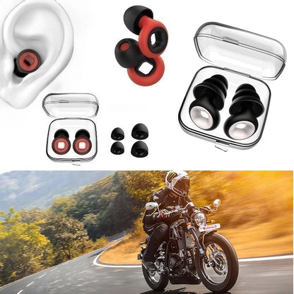 1-16Pairs Sleep Soundproof Earplugs Motorcycle Noise Reduction Earplugs Anti-noise Mute Earplugs Motorcycle Equipment