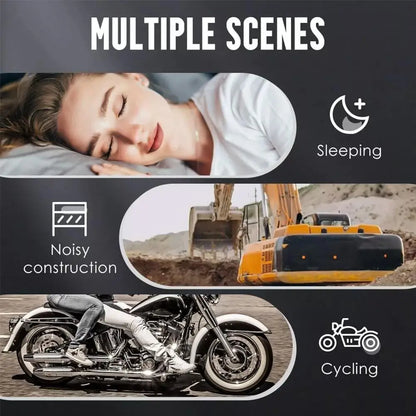 Soundproof Earplugs Noise Reduction Anti-Noise Mute Plugs for Sleep Motorcycle Riding Reduce Loud Noise Comfortable Fit Prevent