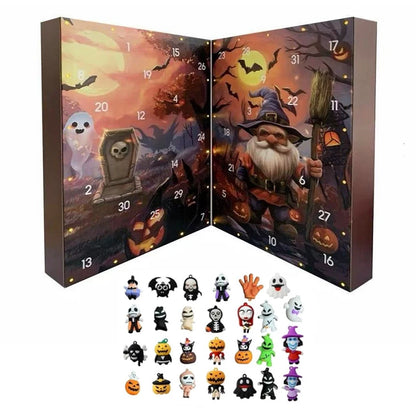 31 Nights of Fright 2025 Halloween Advent Calendar Gift Set with Figurines Scary Countdown Box for Boys Girls Teens