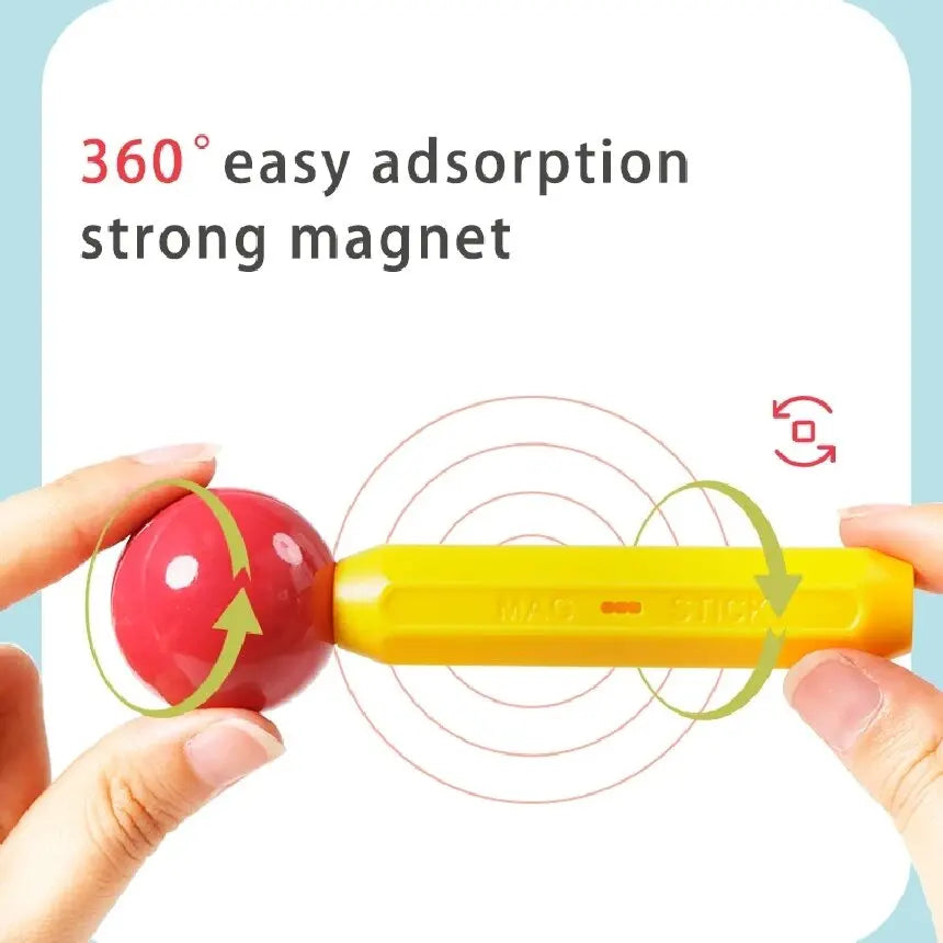 Romboss Kids Magnetic DIY Construction Set Magnetic Rods Stick Building Blocks Montessori Educational Toys For Children Gifts