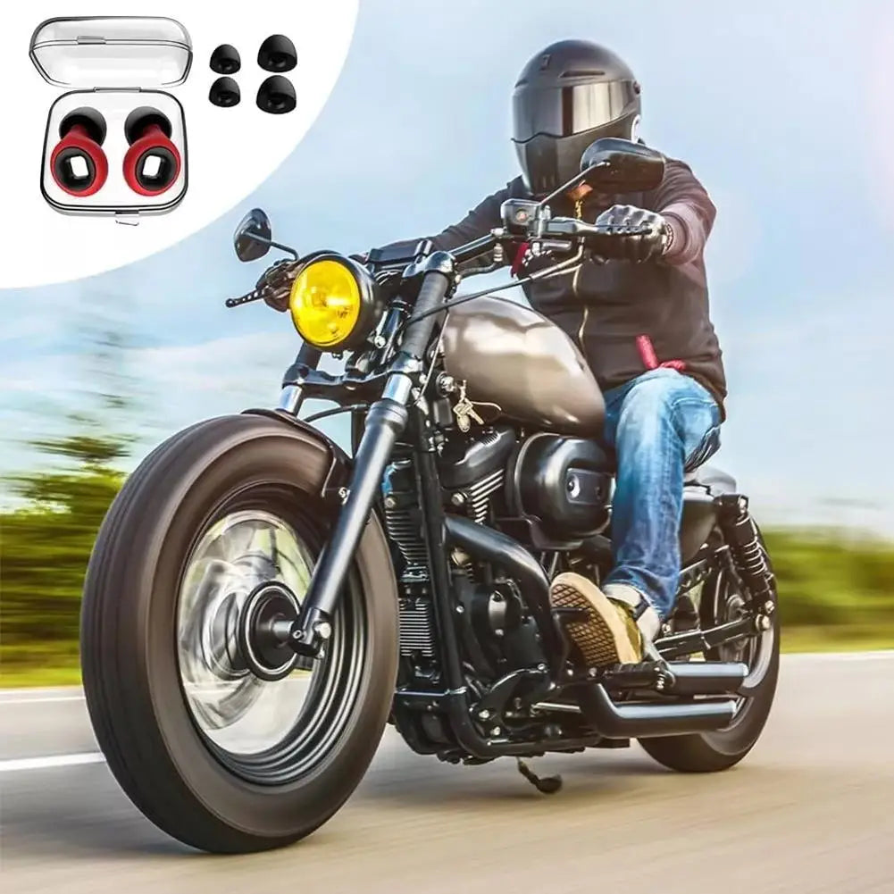 Soundproof Earplugs Noise Reduction Anti-Noise Mute Plugs for Sleep Motorcycle Riding Reduce Loud Noise Comfortable Fit Prevent